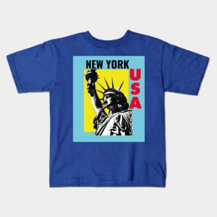 Statue of Liberty New York USA Kids T-Shirt